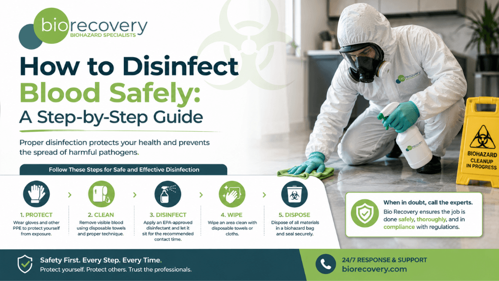 How to Disinfect Blood Safely