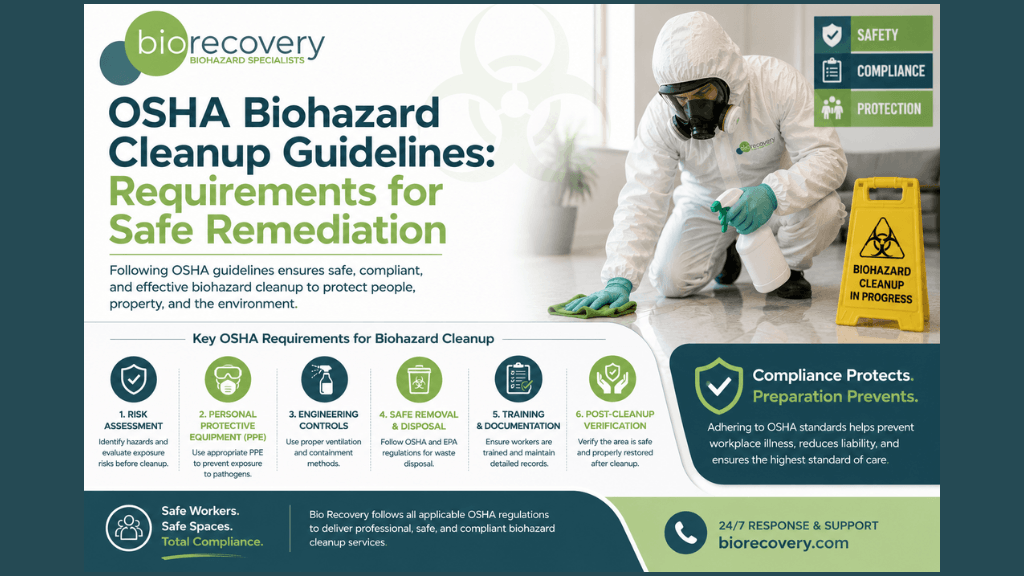 OSHA Biohazard Cleanup Guidelines: Requirements for Safe Remediation