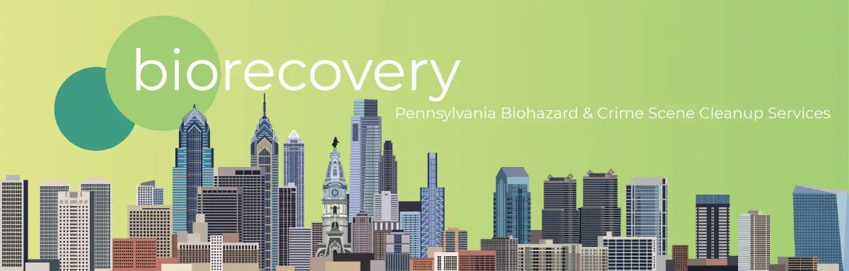 Bio Recovery logo over Pennsylvania