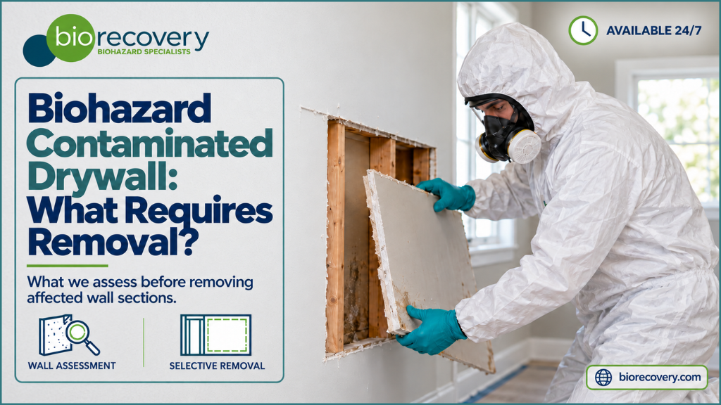 Featured image for “Biohazard Contaminated Drywall: What Requires Removal?”